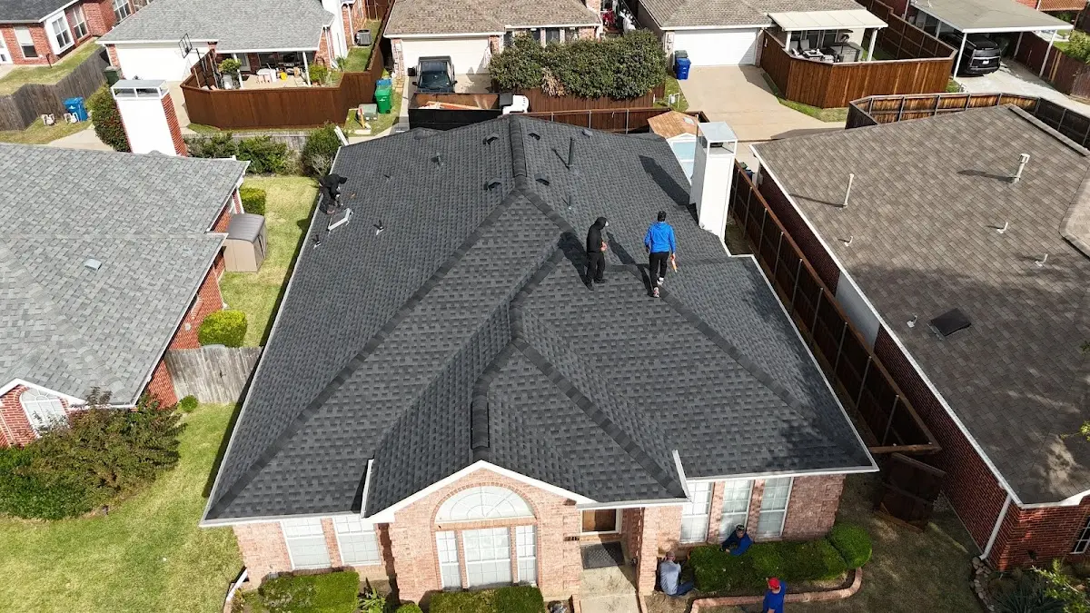 Commercial Roofing work in progress on a Fuller Heights property